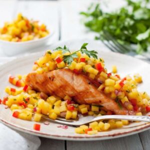 Picture of the dish - Broiled Sole with Mango Salsa