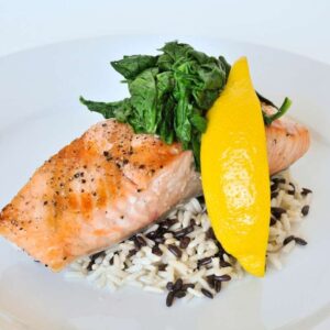 Picture of the dish - Sautéed Salmon Spinach