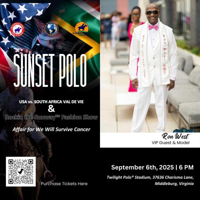 Flyer for Sunset Polo and fashion show
