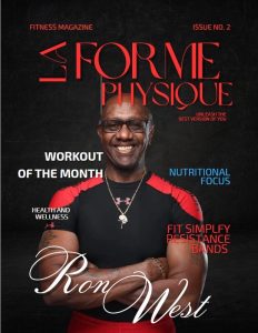 Ron West on cover of magazine LA Forme Physique